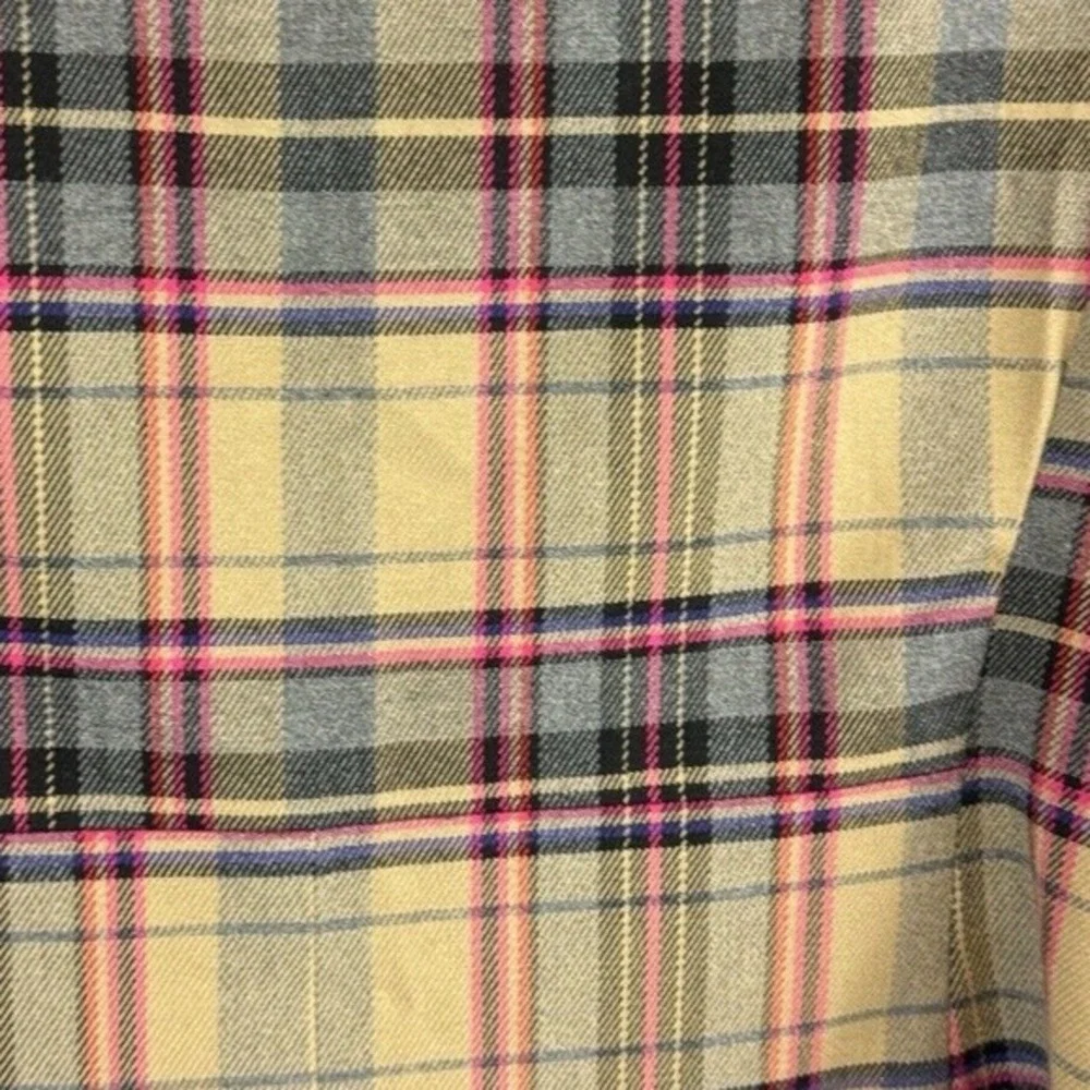 7th Ave Design Studio New York & Co Plaid Blazer Pink Tan Grey 10 Preppy 65-16 - Picture 12 of 14
